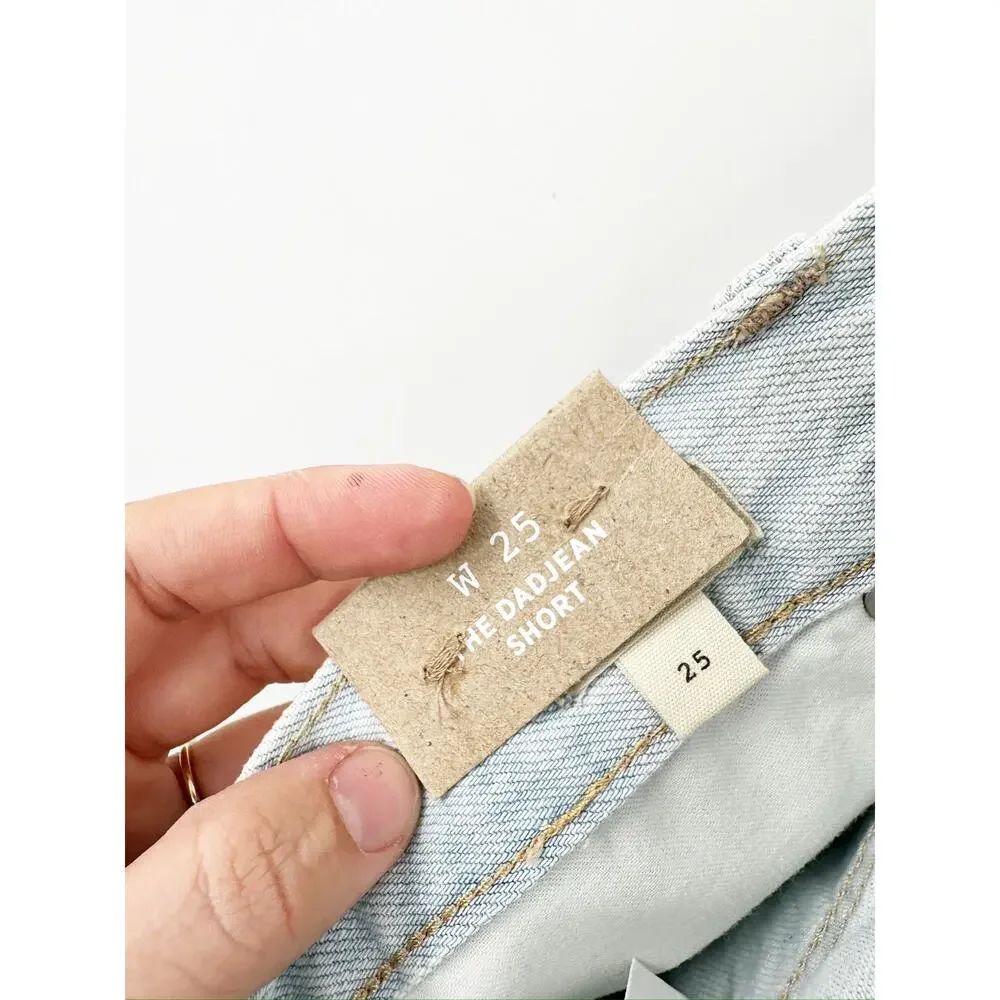 Madewell The Dadjean Short in Calaveros‎ Wash Size 25 NWT