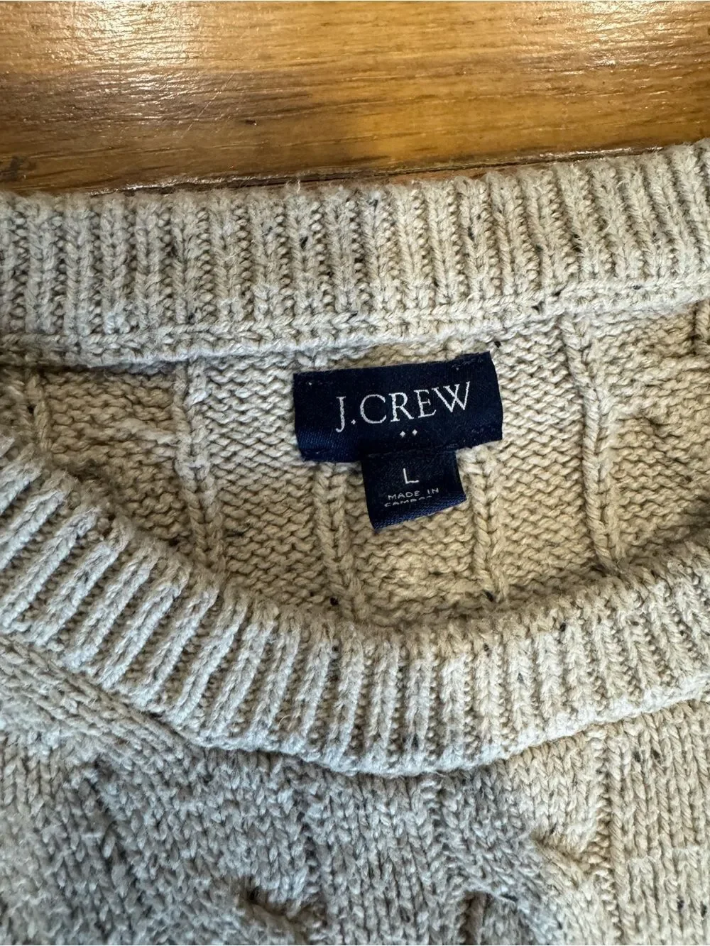 J. Crew crew cable