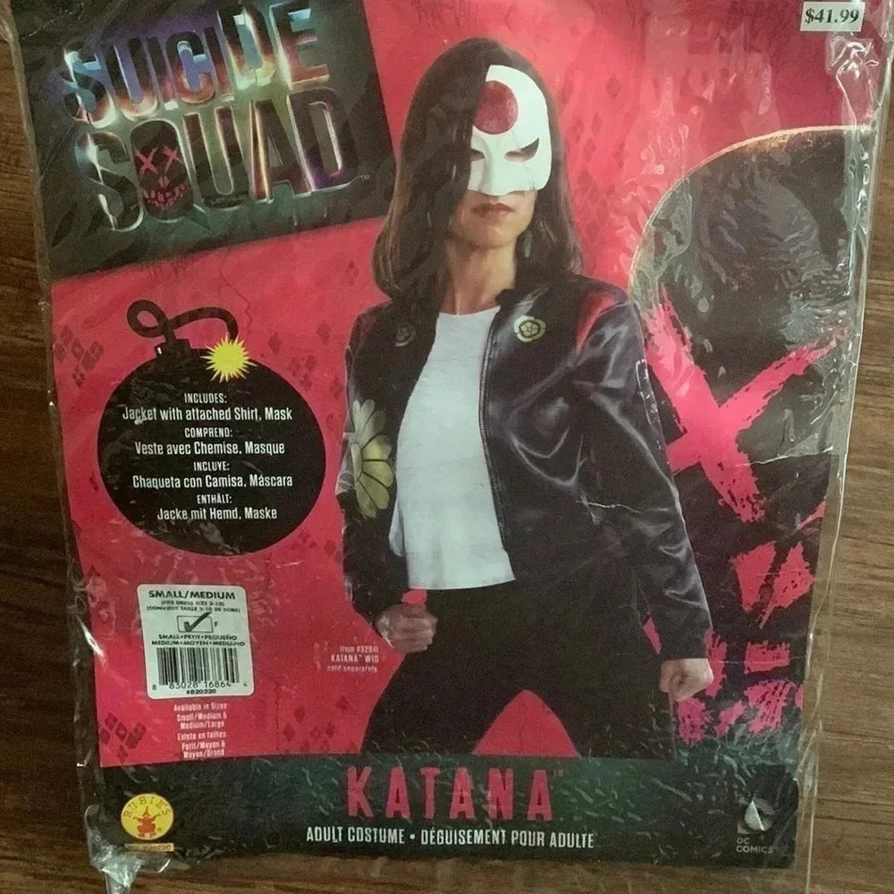 Suicide Squad Halloween Costume Adult Katana Small/Medium
