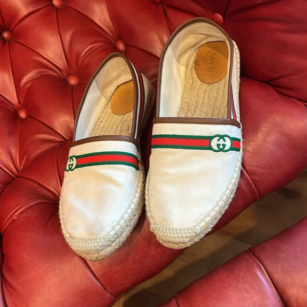Gucci canvas espadrilles