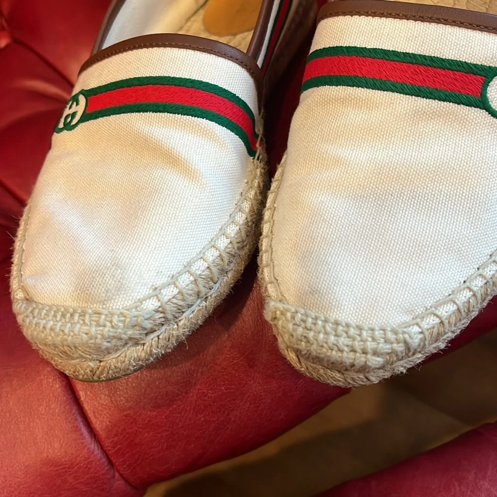 Gucci canvas espadrilles