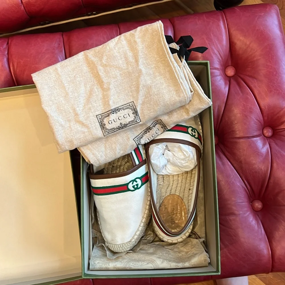 Gucci canvas espadrilles