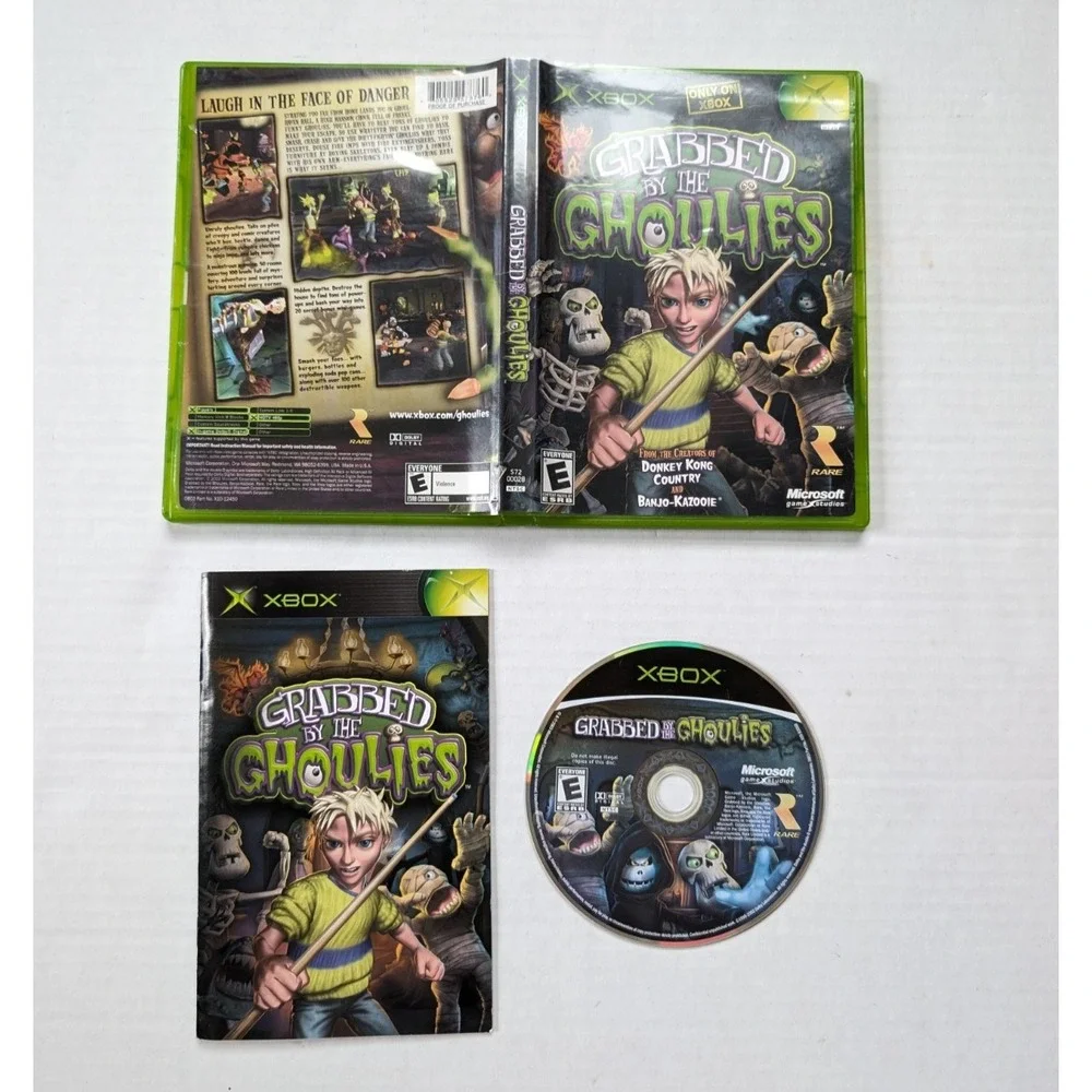 Grabbed by the Ghoulies Complete Microsoft Xbox CIB 2003 Tested Rare Games