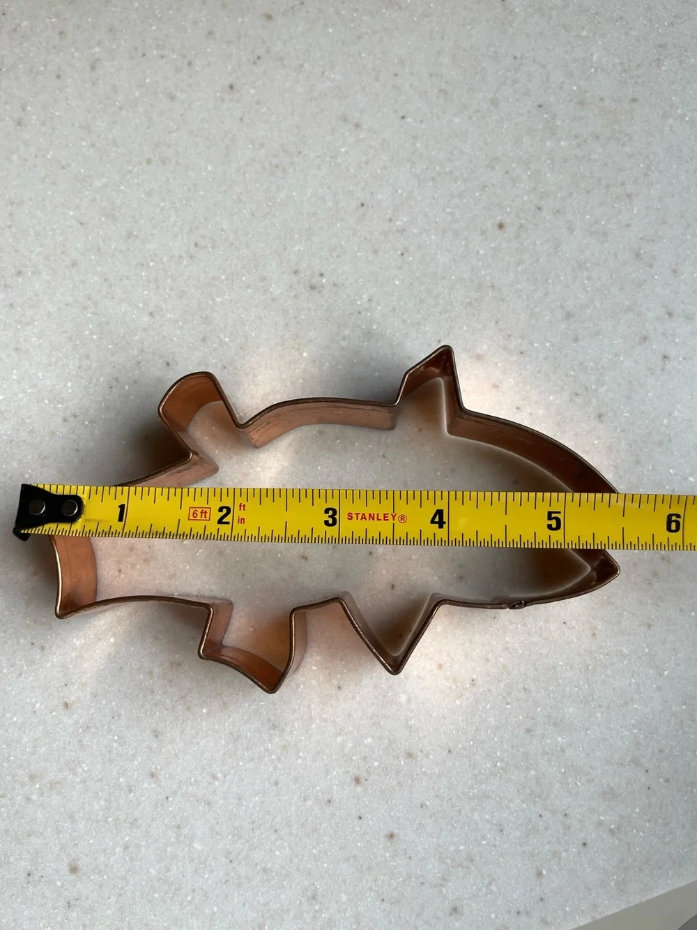 Copper cookie cutter large fish