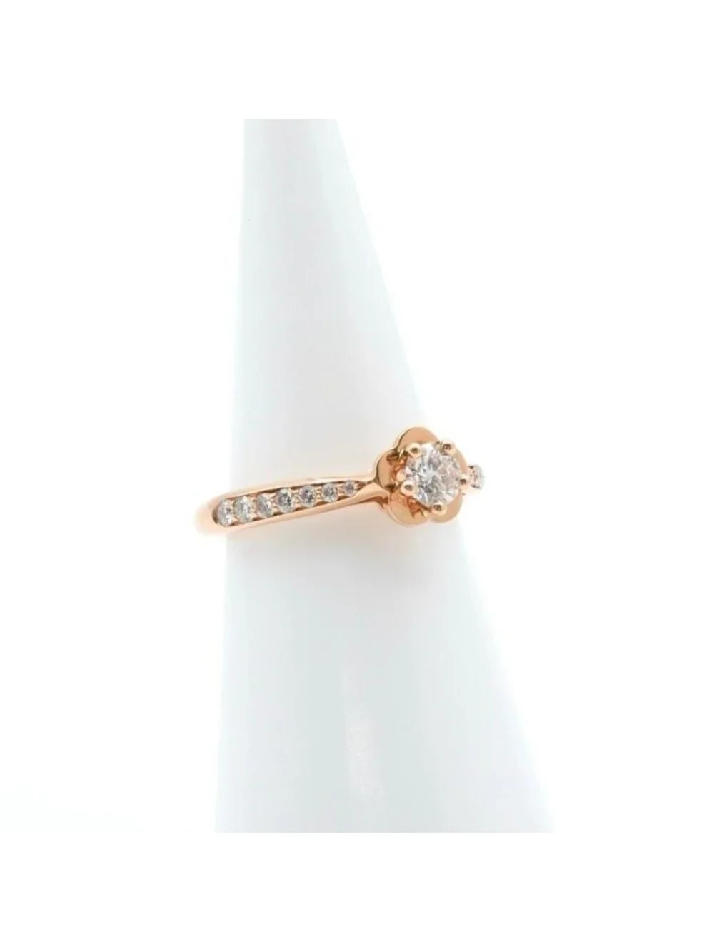 Chanel Ring Pink Gold Camellia Diamond