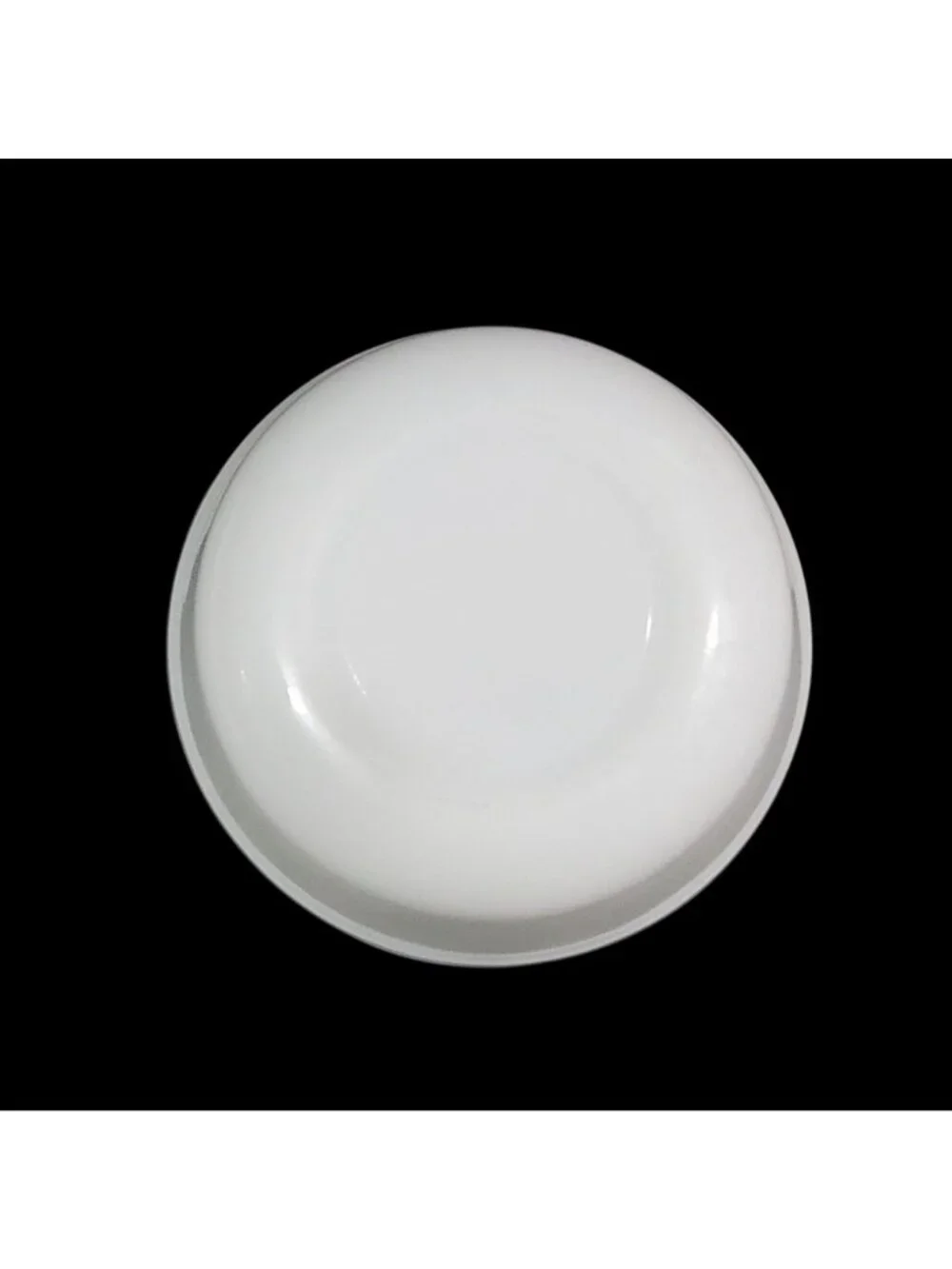 Fire-King White Milk Glass Bowl Heat-Proof USA Vintage 7 Inch Diameter c. 1950