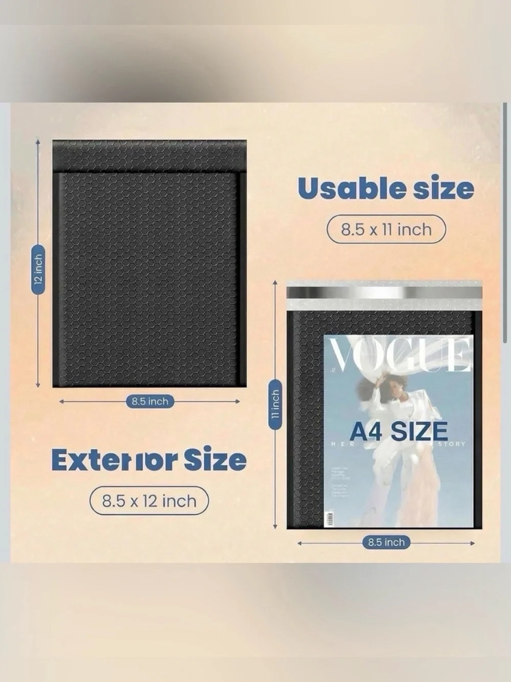 8.5” x 12” & 9” x 12” shipping Bags all bag