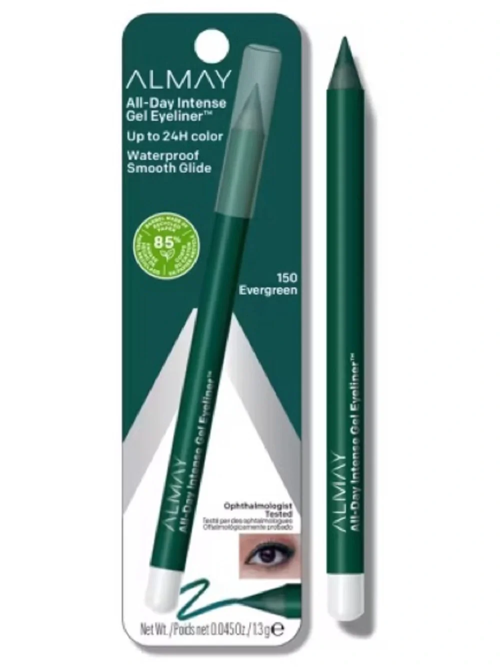 Almay All-Day Intense Waterproof Gel Eyeliner - Evergreen, NEW
