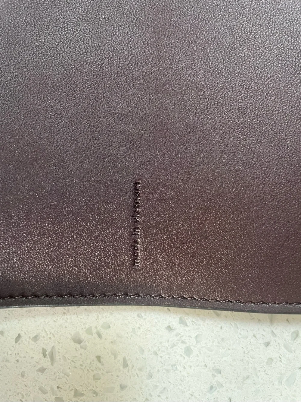 Coach leather planner