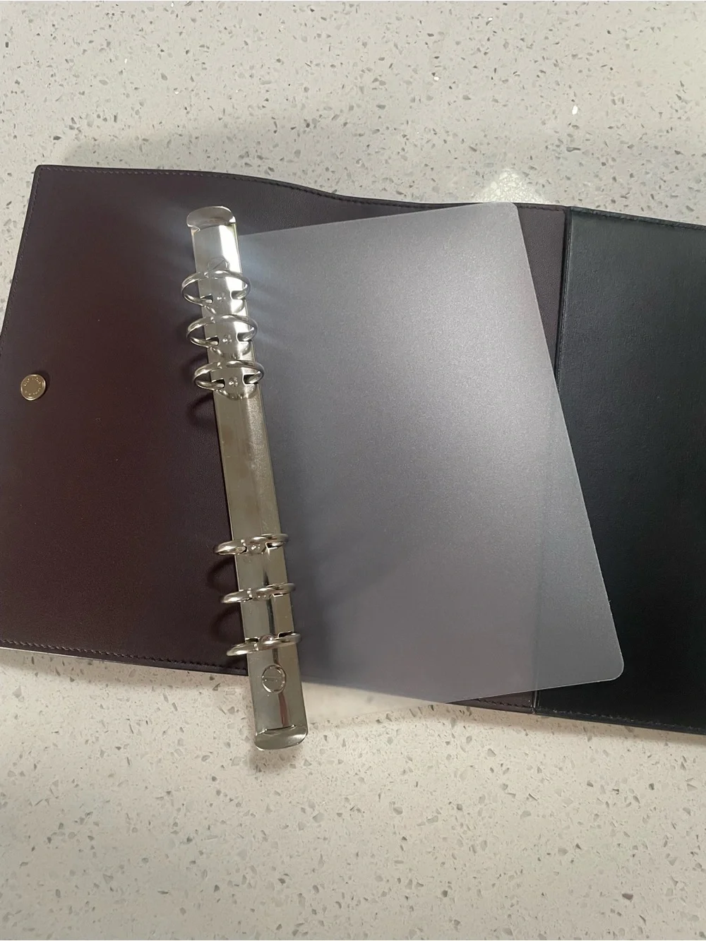 Coach leather planner