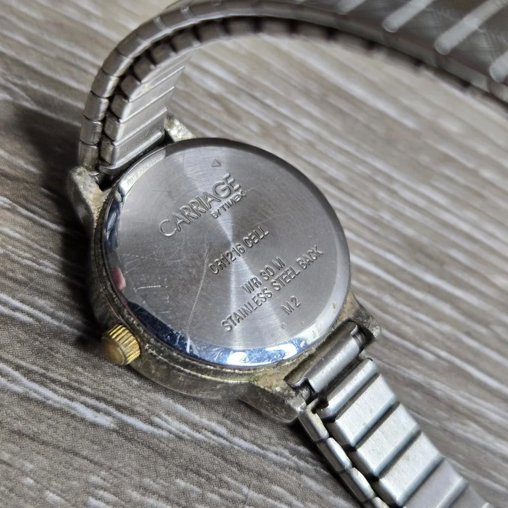 Carriage by Timex Women's Quartz Watch Two-Tone Expansion Band Water Resistant