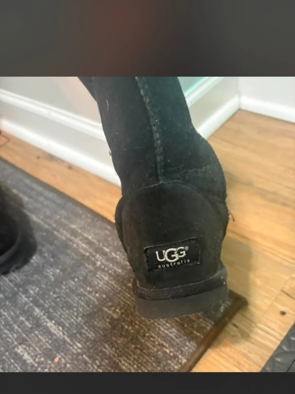 UGG black suede