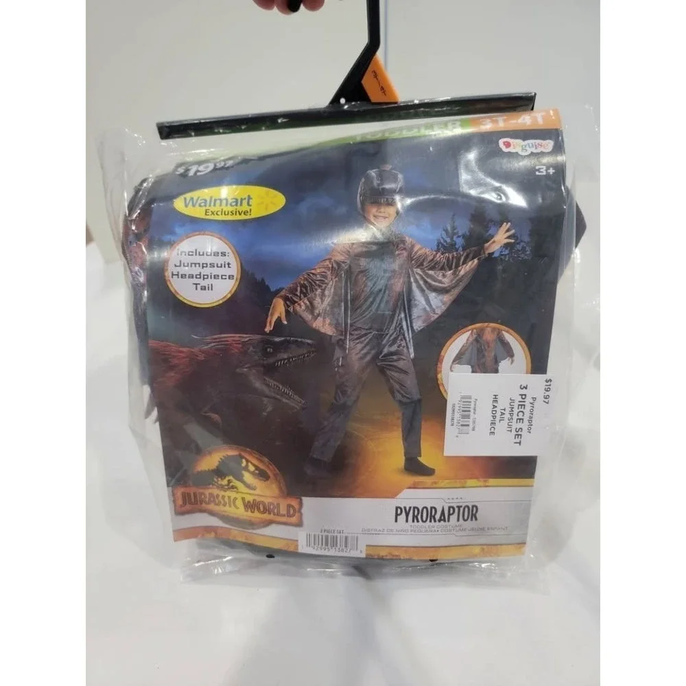 3T 4T Toddler‎ Costume Jurassic World Pyroraptor New