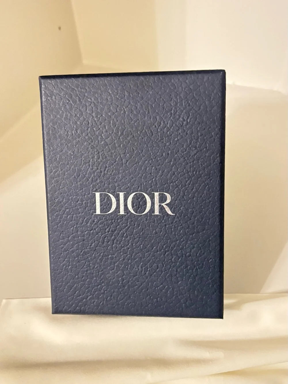 Dior Men Oblique Jacquard & Calfskin Card Holder | New