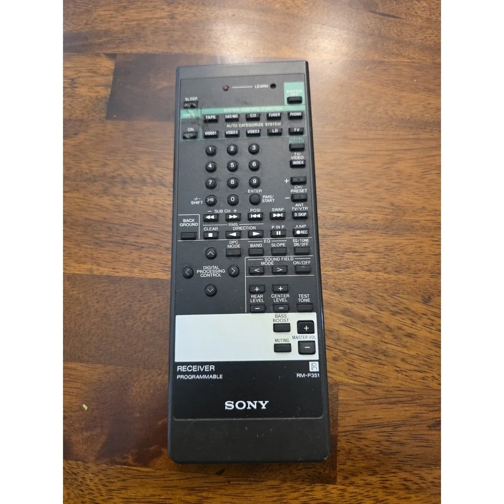 SONY PROGRAMMABLE RECEIVER REMOTE CONTROL RM-P351 STR965 STRD0965 STRD96 (PCR84)