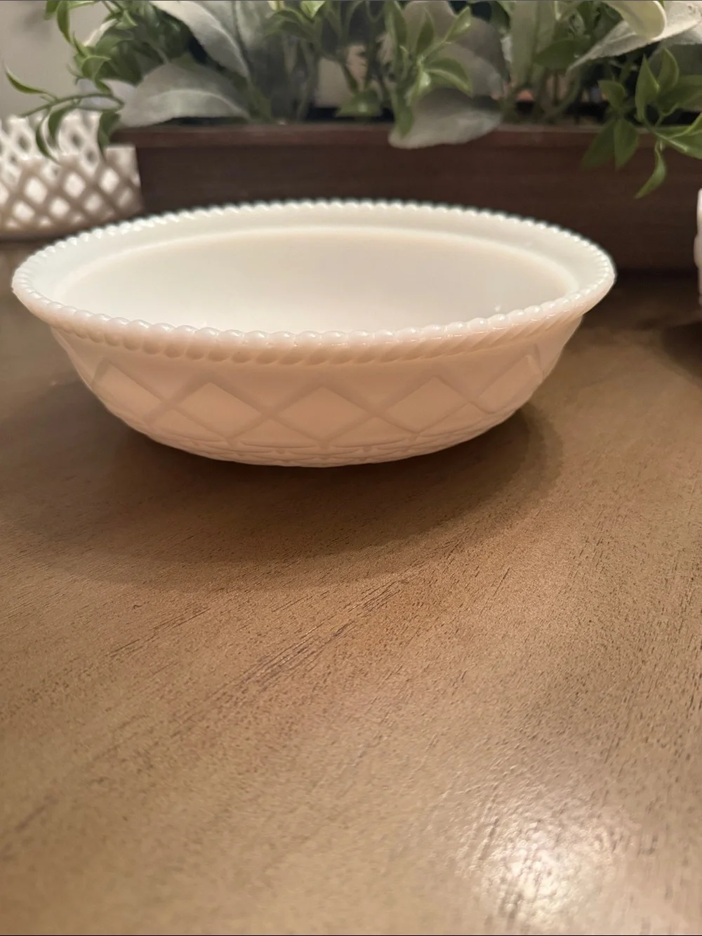 Westmoreland White Milk Glass Decorative Dish