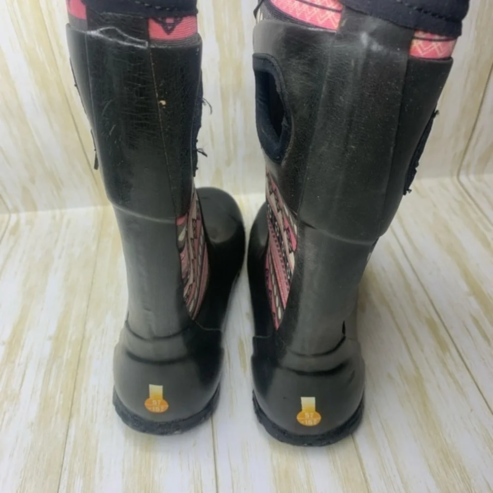 Bogs Waterproof Rubber Snow & Rain Boots Youth Sz 3   ‎ Pre Owned
