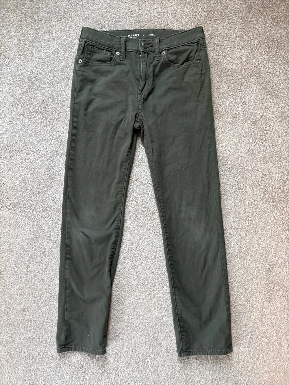 Old Navy Men's Dark Olive Slim Jeans