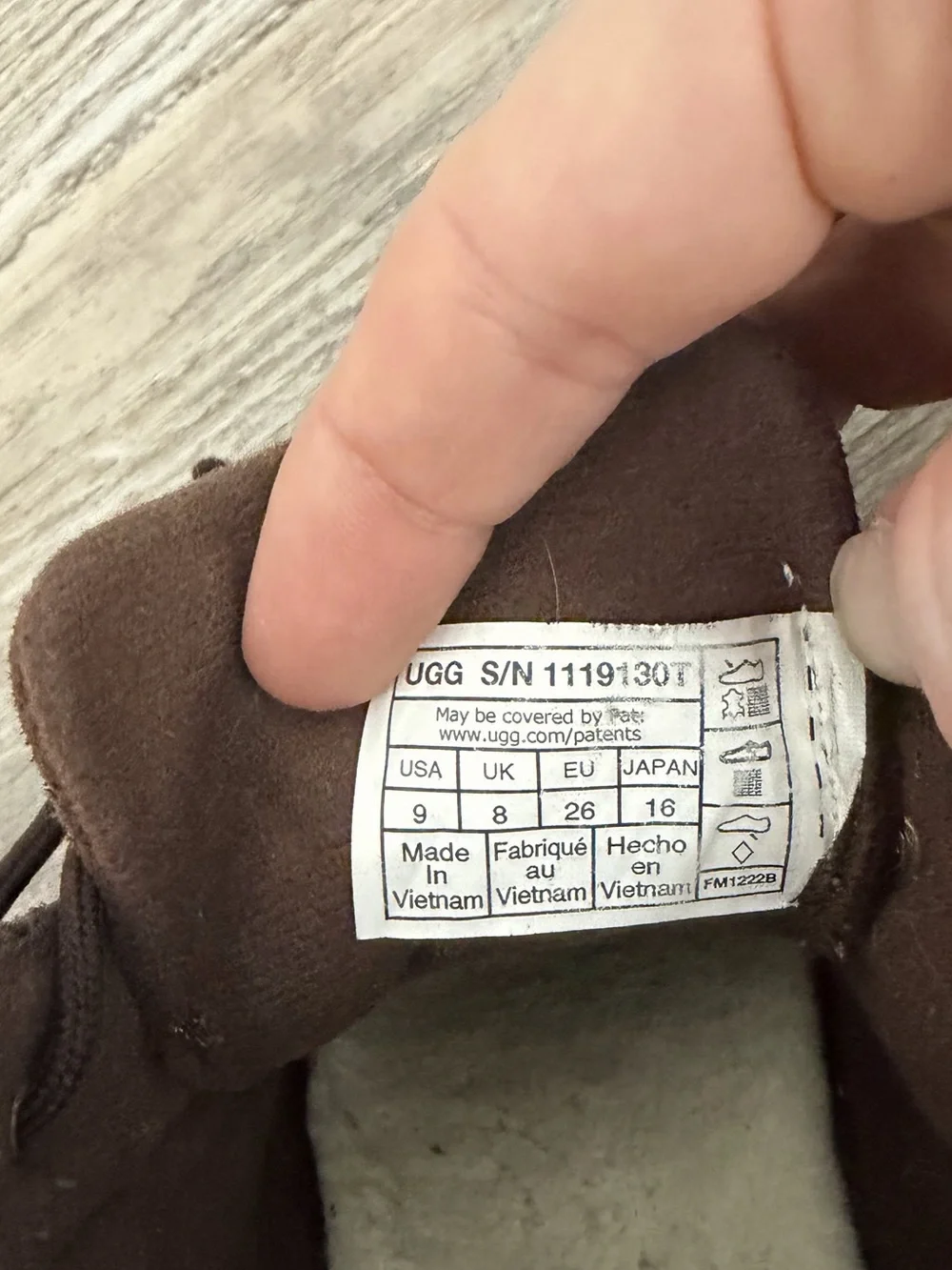 UGG orin wool