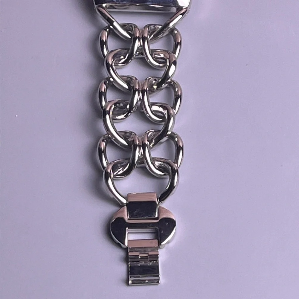 Rumors Silver Metallic Chain Watch