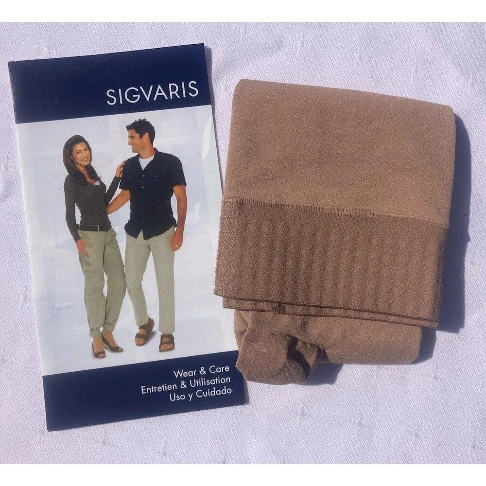 Sigvaris 863 Select Comfort Open Toe Knee Highs w/Grip Medium Long Crispa 30-40