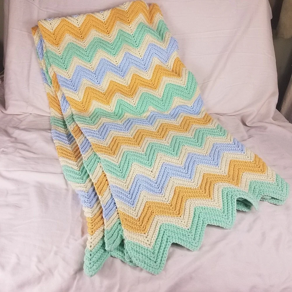 Handmade vintage afghan