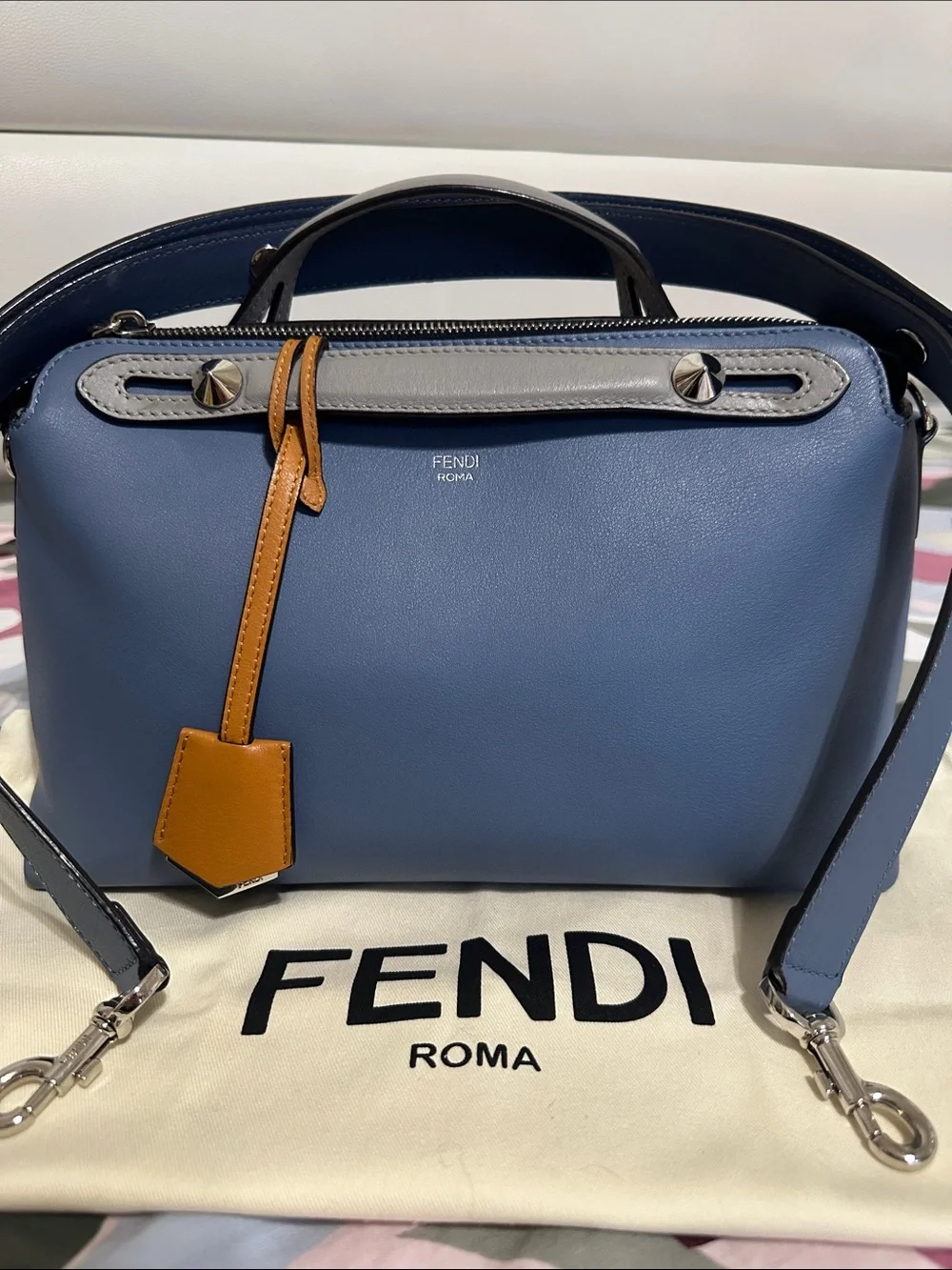 Fendi sleek leather