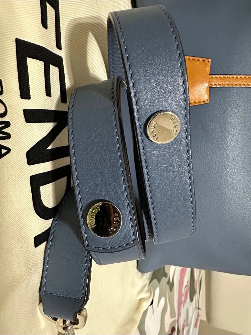 Fendi sleek leather