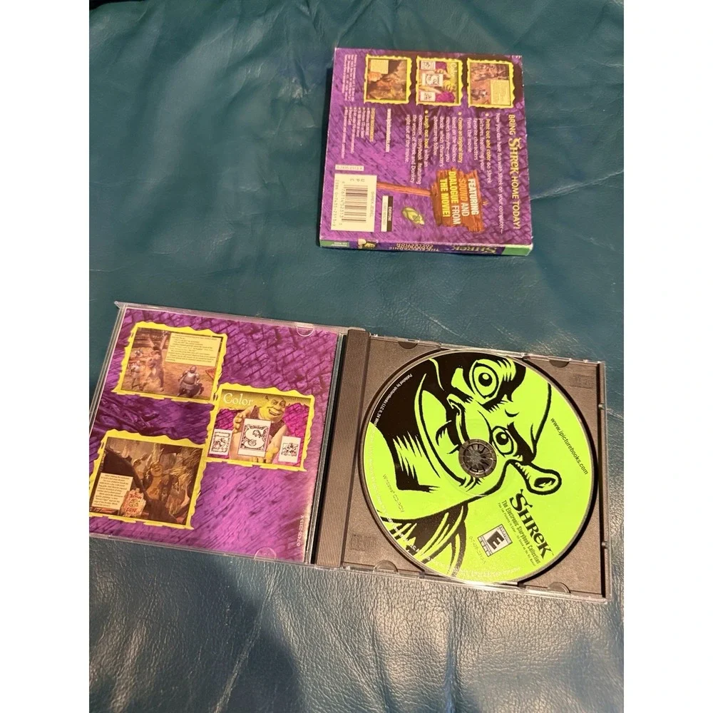 Simon & Schuster Shrek Electronic Storybook Collection PC CD-ROM Manual E 2001