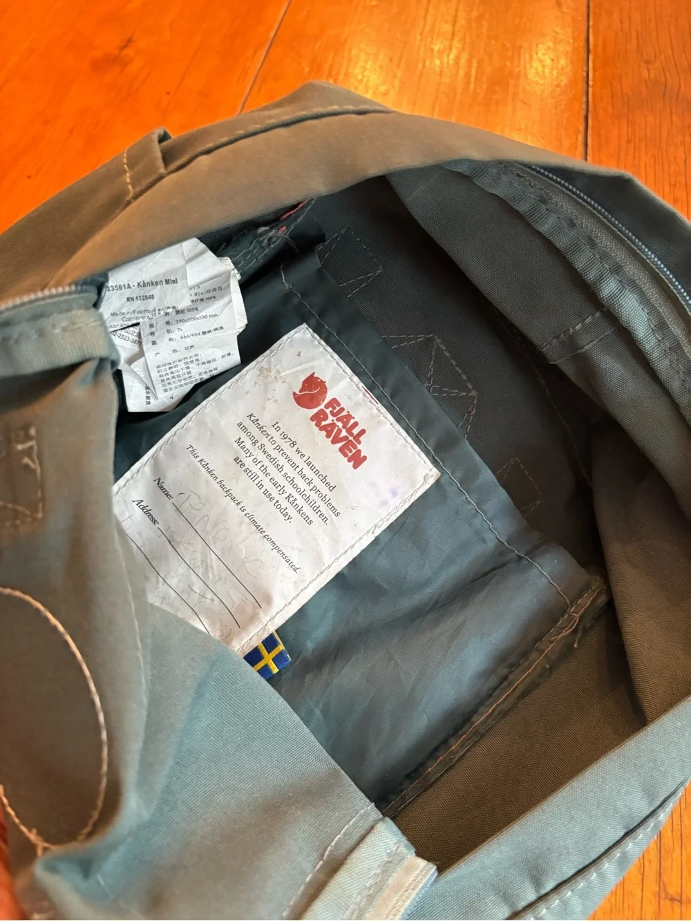 Fjallraven classic backpack