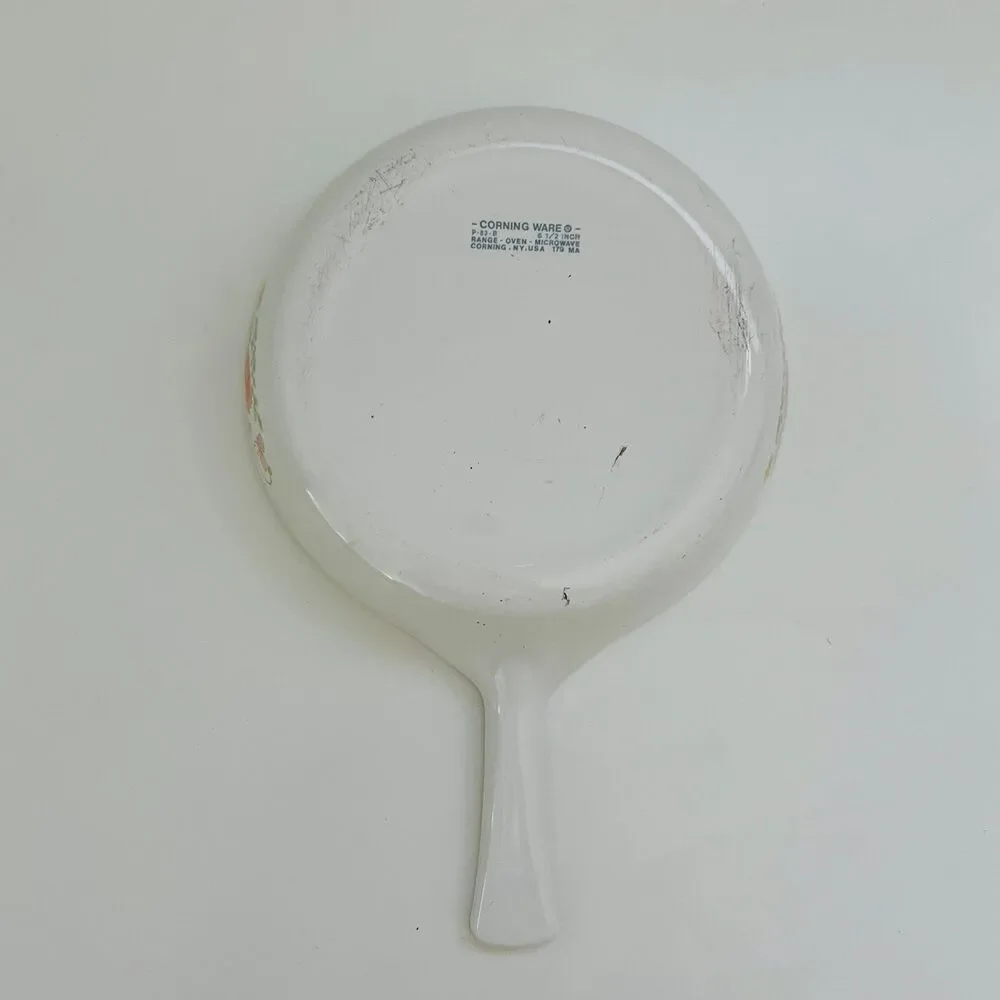 CORNING WARE Wildflower Pattern P-83-B Skillet Saucepan Baking Dish