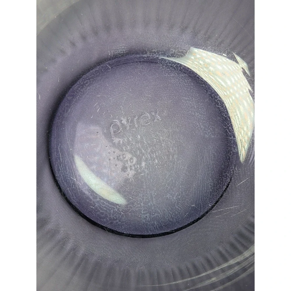 Vintage Pyrex Ribbed Amethyst 10 Cup Mixing Bowl #7403-S