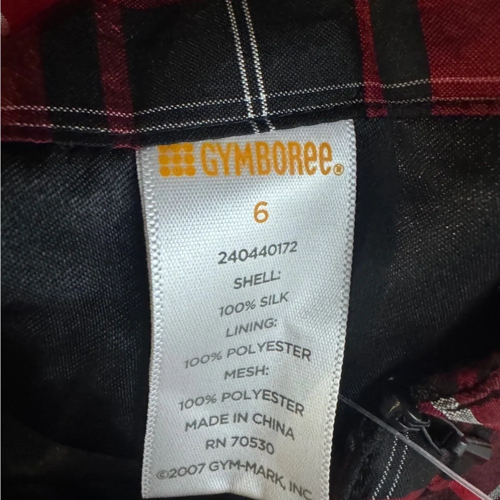 Gymboree red black