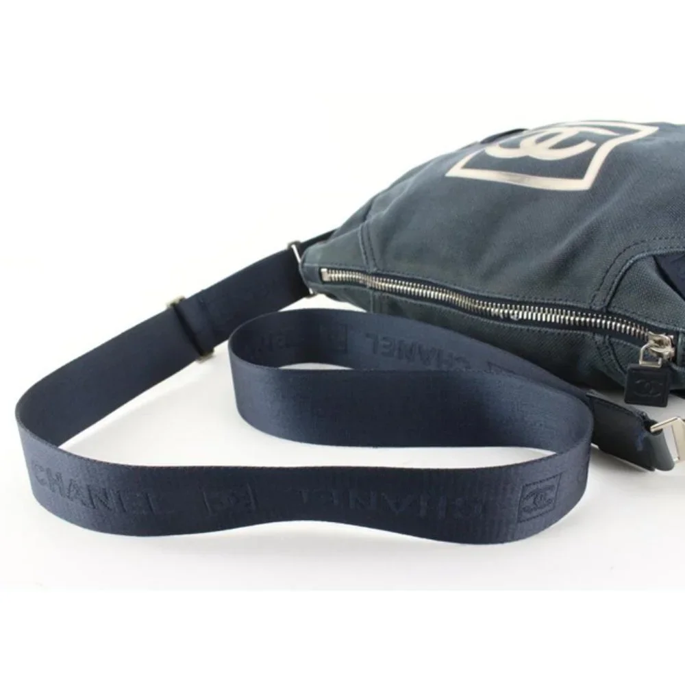 Chanel Navy CC Logo Sports Messenger Crossbody 56cc76s