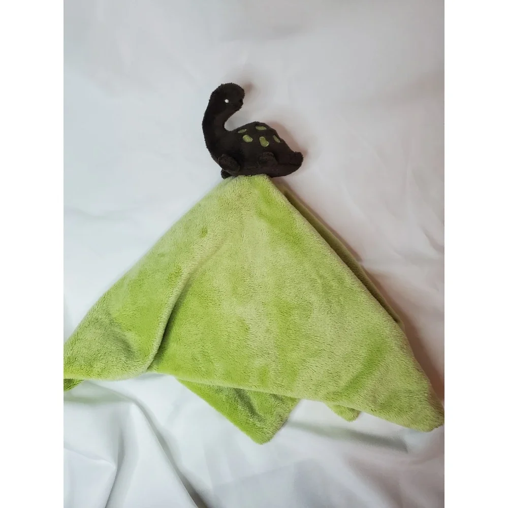 Gymboree Green Fleece DINOSAUR Baby‎ Lovey Brown Brontosaurus 13
