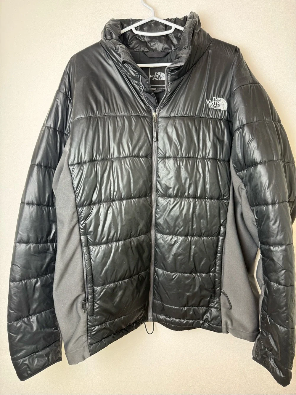 The North Face Black Quilted Jacket with Logo
