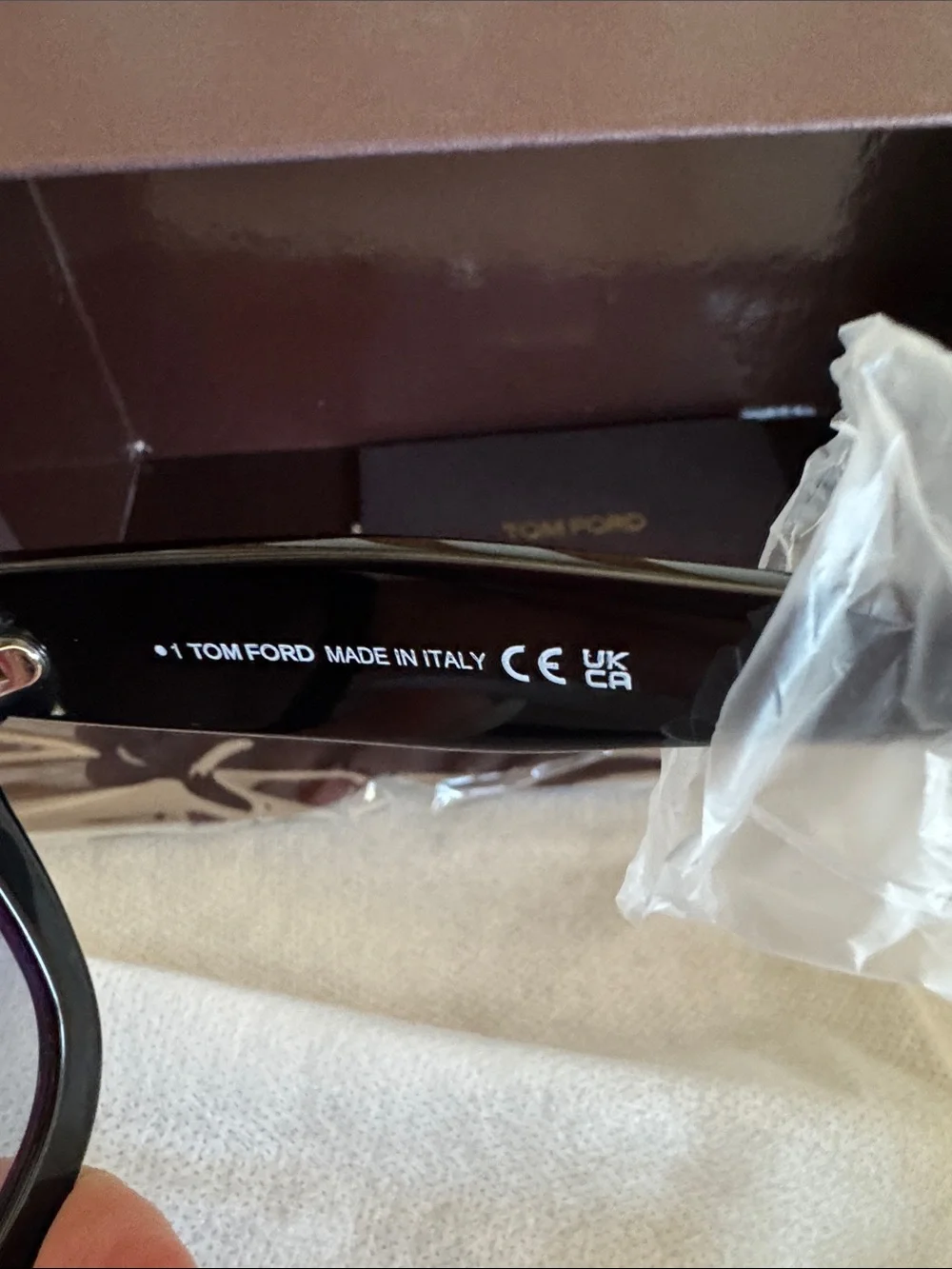 Tom Ford Black Sunglasses with Gradient Gray Lenses