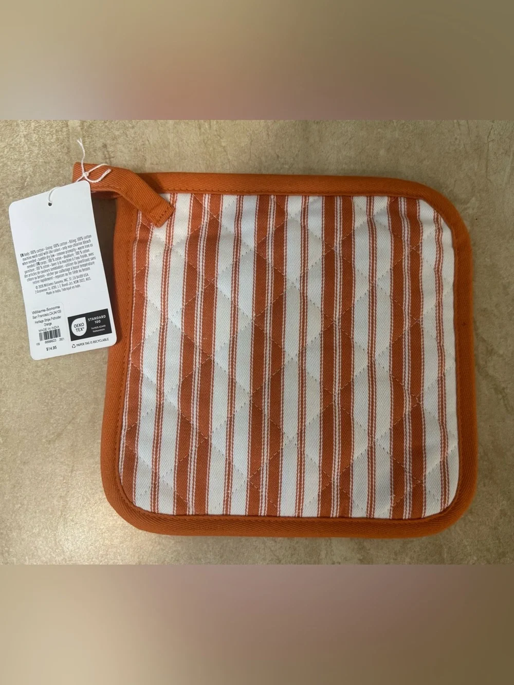Williams Sonoma Potholder and Oven Mitt