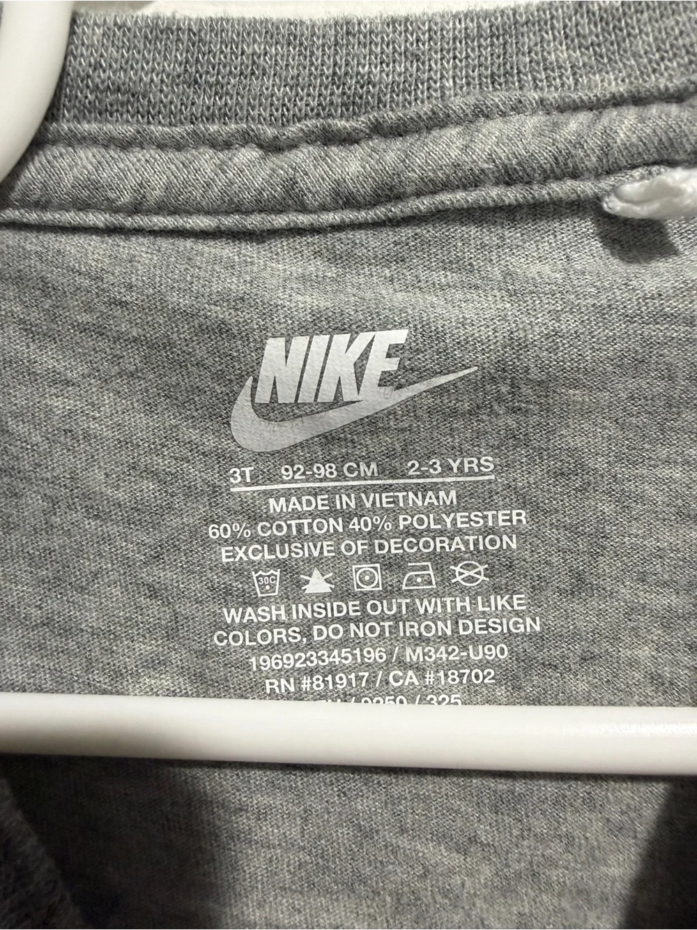 Nike Kids Grey and Navy Swoosh Matching Set
