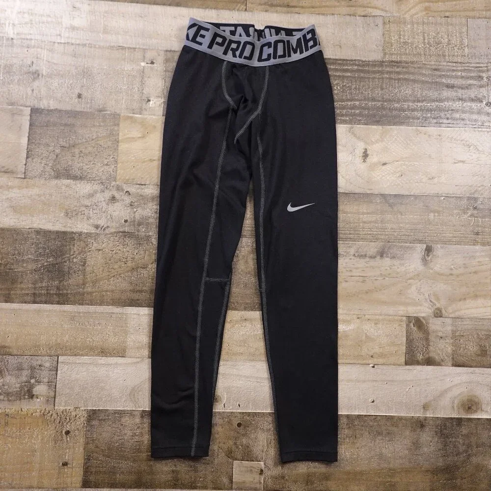 Nike Pro Combat Compression Leggings‎ Men’s Medium Black Training Base Layer