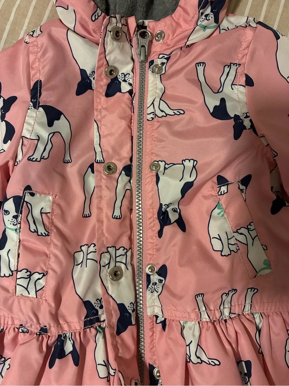 Carters pink hooded