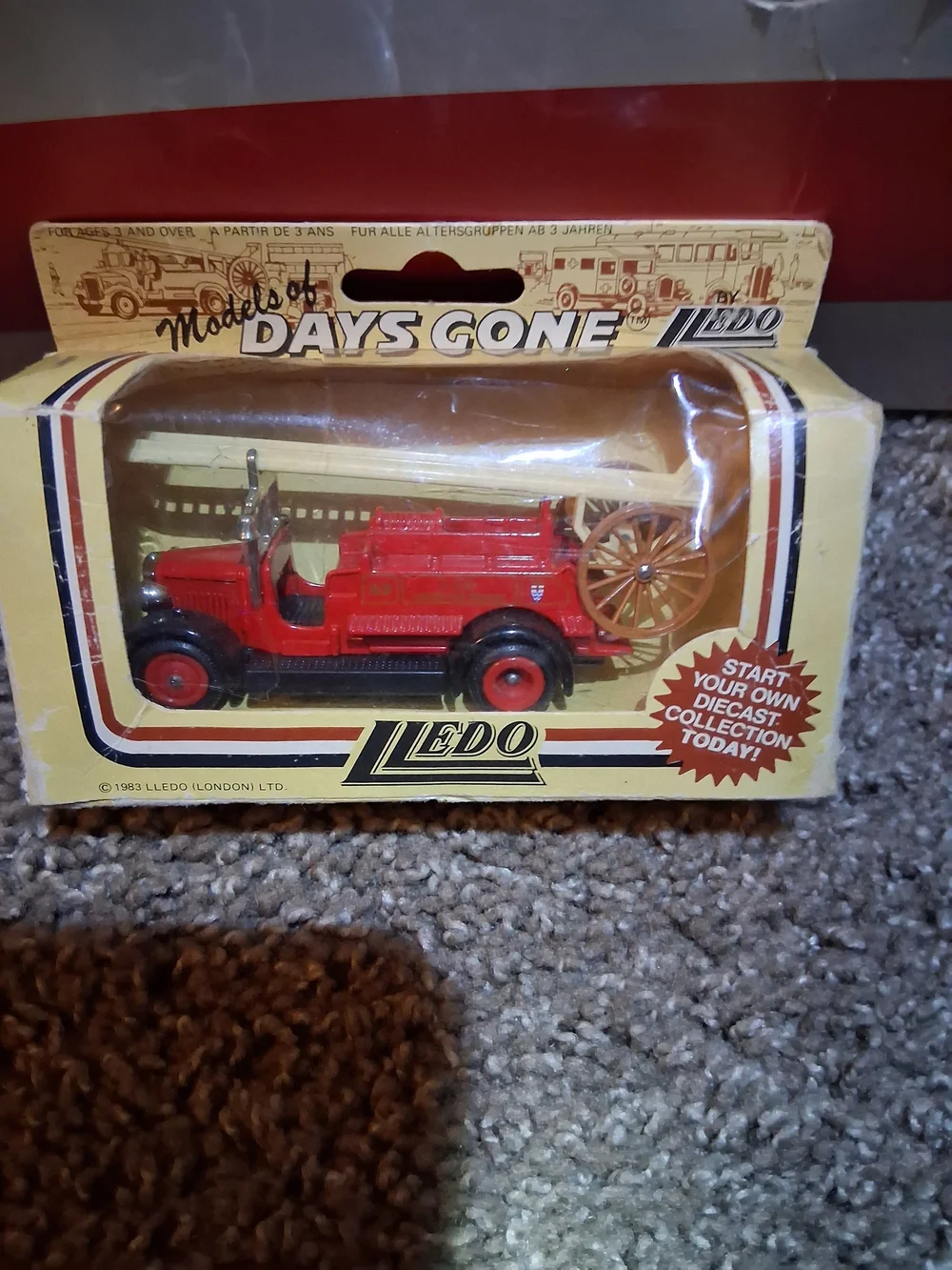 Ledo Days Gone Fire Engine Diecast 1983 England