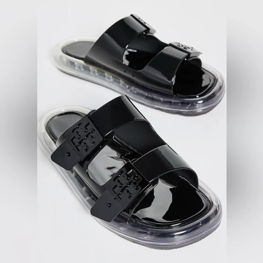 Tory Burch Open Toe Jelly Sandals. Size 8