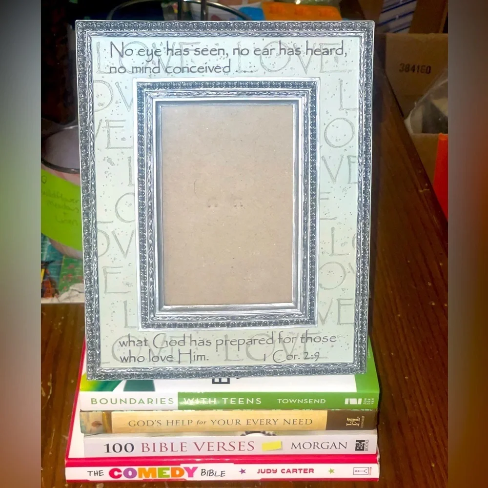 Religious Books & Picture Frame