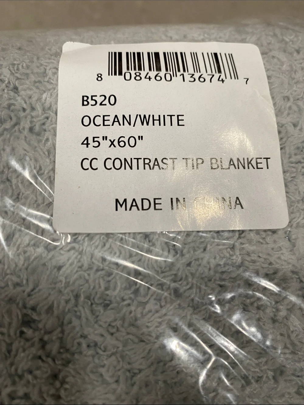 NEW barefoot dreams ocean white throw blanket super soft 45x60