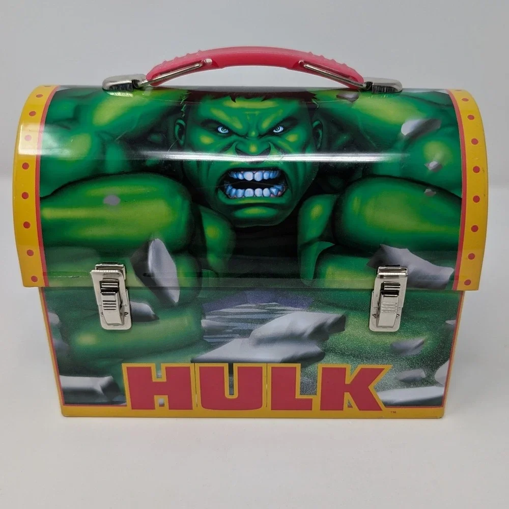 Marvel The Hulk 2003 Movie Official Merchandise Tin Lunch‎ Box Dome Top Vintage