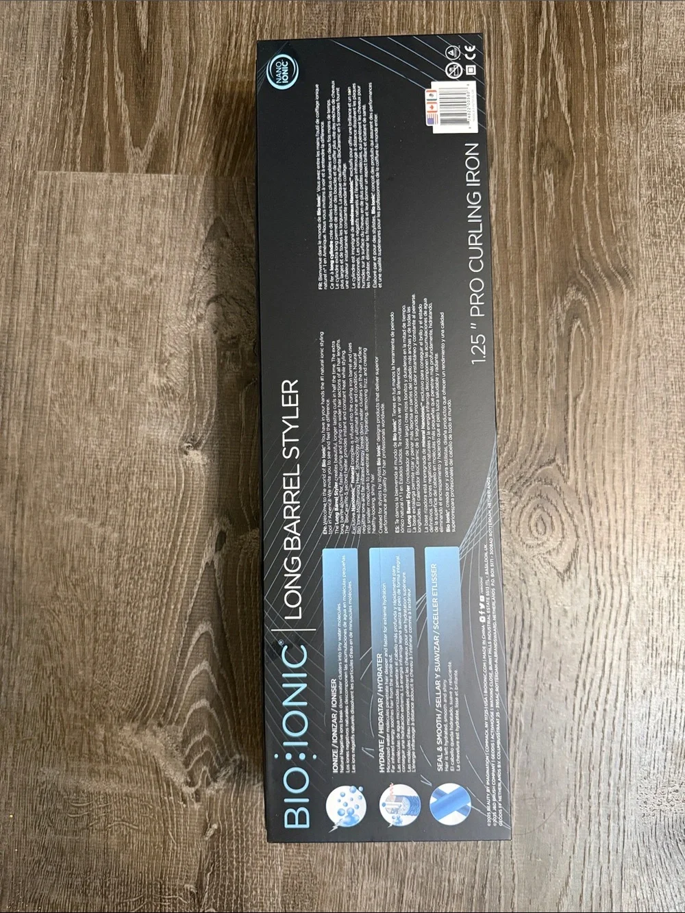 New bio ionic Long Barrel Curling Iron size 1.25”