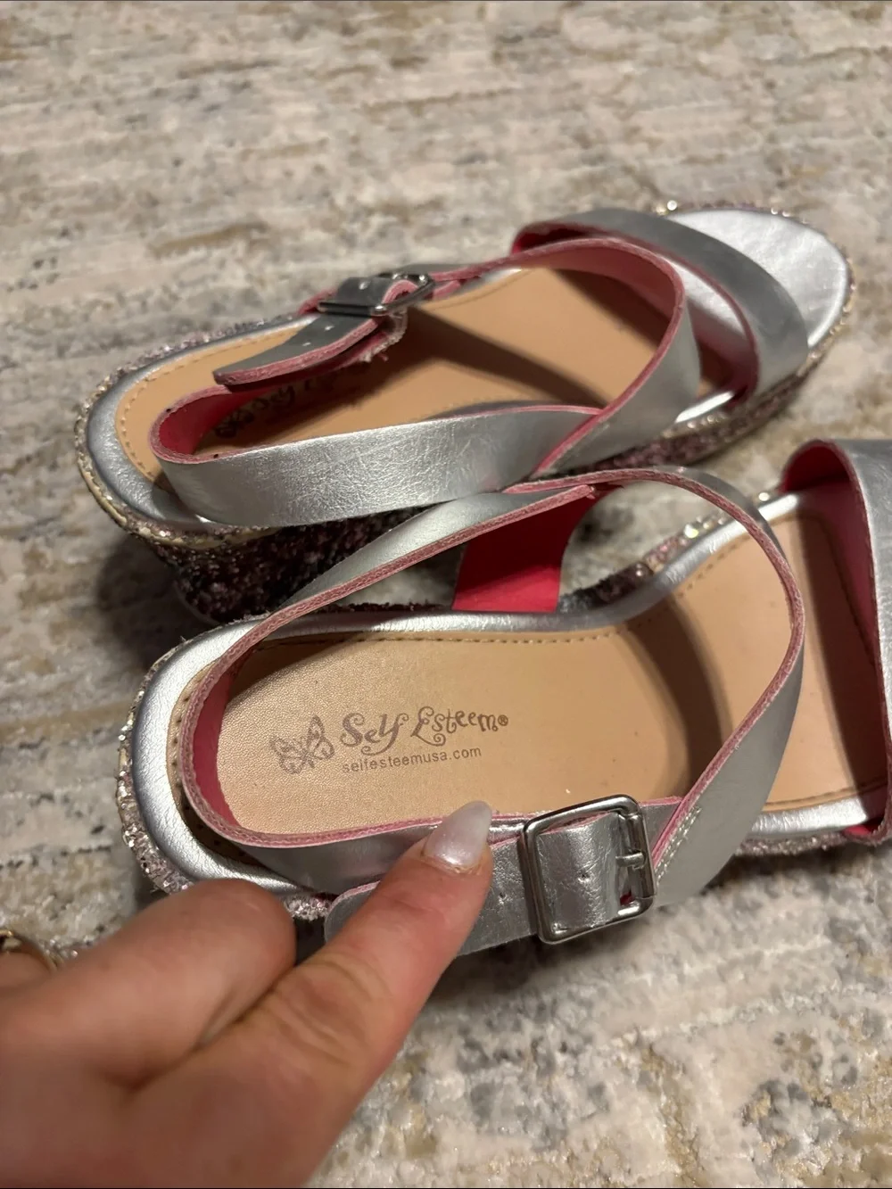 Self Esteem shimmery silver
