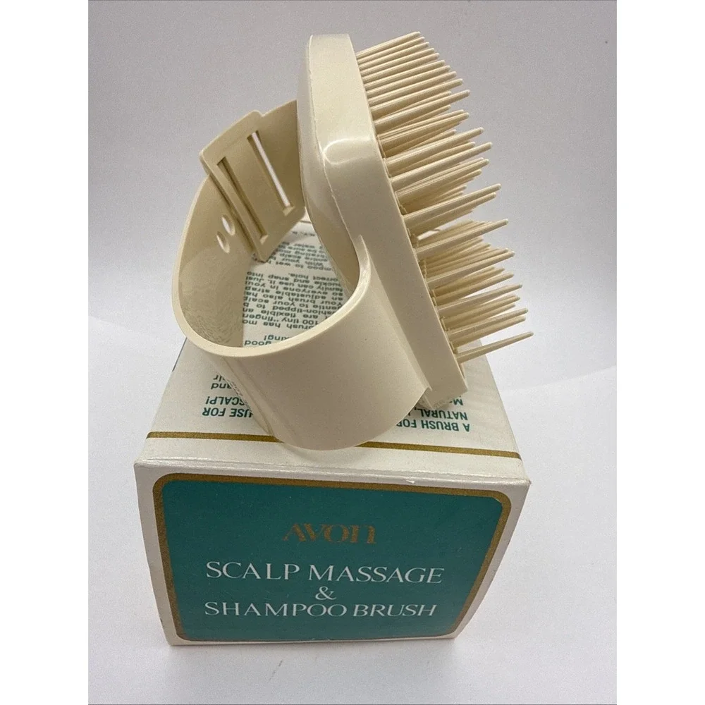 Avon Scalp Massage & Shampoo Brush In Box Vintage RARE NEW NOS