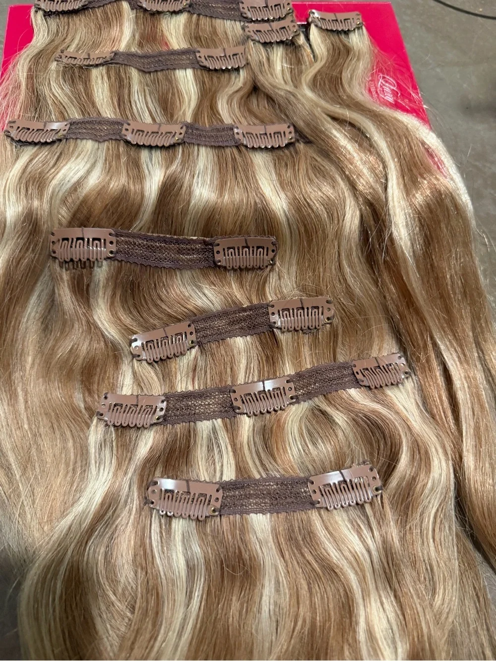 Luxy Hair Extensions - dirty Ash Blonde Clip-In Set classic set 18 inch